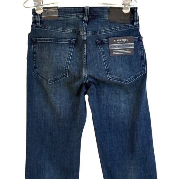Liverpool Los Angeles Men's Relaxed Straight Blue Jeans 28" X 34" NWT - Picture 5 of 7